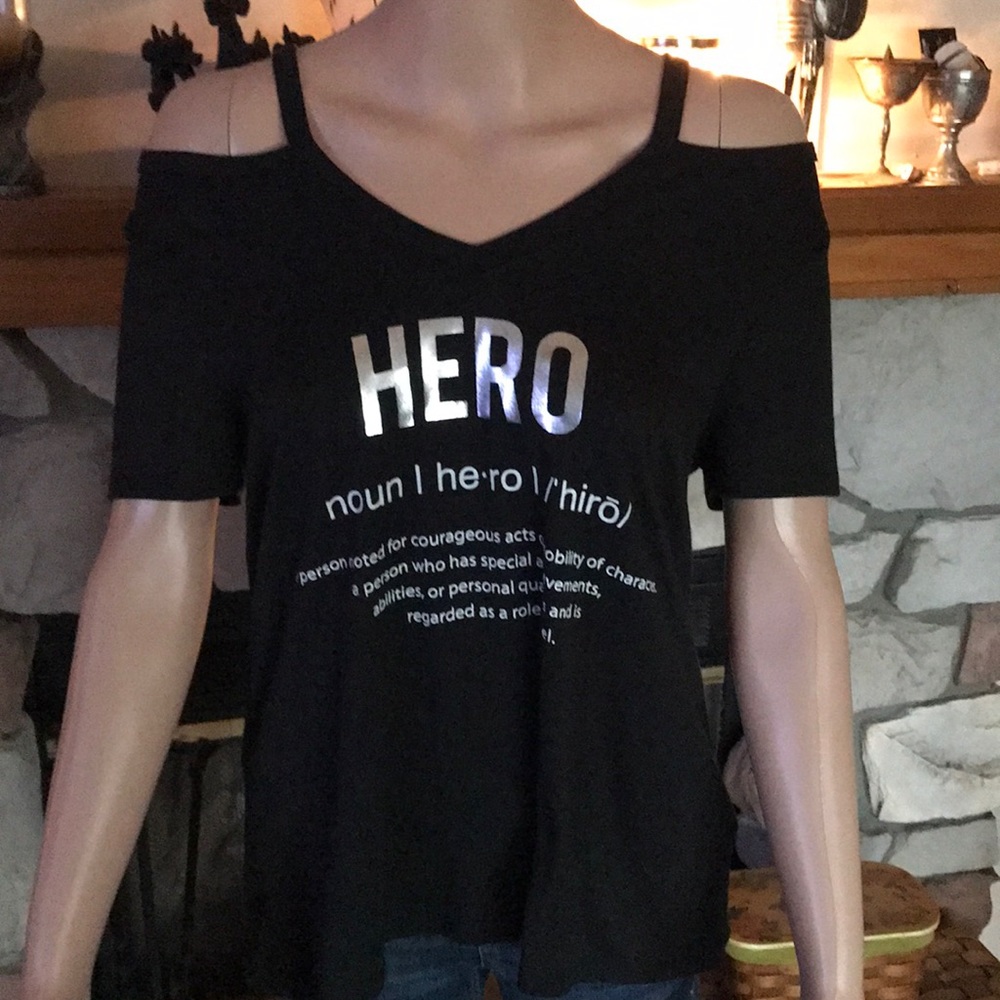 Womans Size M tee with open shoulders